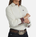 Cinch® Ladies' L/S Cream/White Striped Button Shirt