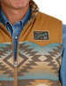 Cinch® Men's Brown/Aztec Reversible Vest