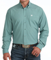 Cinch® Men's L/S Turquoise Geo Print ArenaFlex Button Shirt