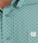 Cinch® Men's L/S Turquoise Geo Print ArenaFlex Button Shirt
