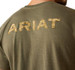Ariat® Men's S/S Military Green Heather Logo T-Shirt