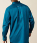 Ariat® Men's L/S Lyons Blue/Mint Twill Team Logo Classic Fit Button Shirt