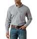 Ariat® Men's L/S Blue/Brown Micro Plaid WF Classic Fit Button Shirt