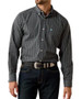 Ariat® Men's L/S Black Small Plaid WF Barbary Classic Fit Button Shirt