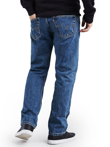 Levi'sÂ® Men's 505 Straight Fit Stonewash Jeans
