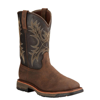 Ariat 10001198 Men\'s Waterproof WorkHog H2O Boots Oily Distressed Brown Size 14c Ariat 10001198 Men main image 4
