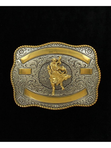 Custom Engraved Crumrine Belt Buckle - 3-1/4x4-1/4