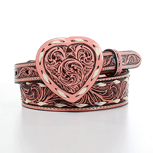 Belt buckle western cowgirl girly biker pink paint Justin Girl main image 4
