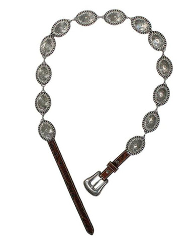 Stunning Nocona Black leather and concho belt. Nocona Women main image 4