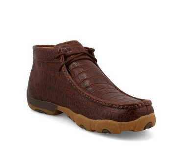 Twisted X® Men's Ginger Caiman Print Chukka Driving Mocs