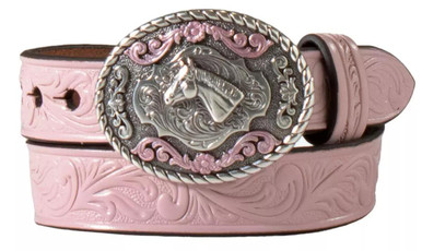 【HI FI FNK】Flower Stud Belt Nocona® Infant Pink 3/4