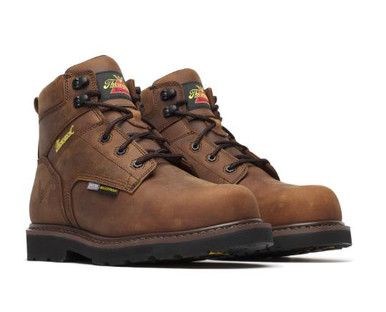 Thorogood® Men's Brown Jobsite Series WP 6″ Crazy Horse Comp Round