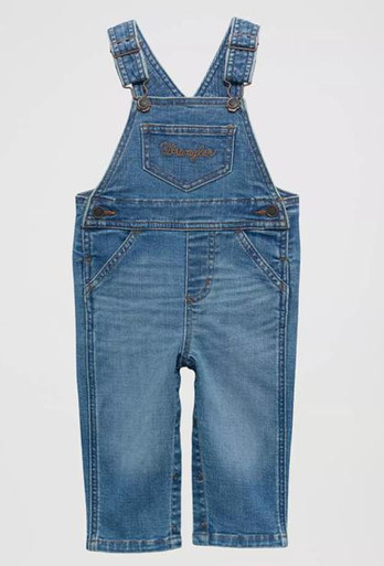Wrangler® Infant/Toddler Girls' Denim Overalls in Kendra