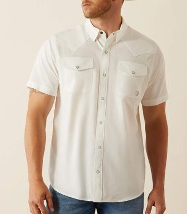 slim fit dress slacks White Short Sleeve T-Series Shirt L main image 0