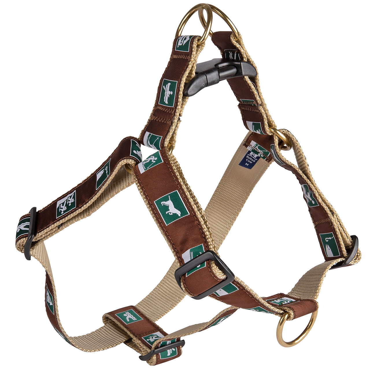 Designer Cotton Easy On Dog Harness - with Optional Personalized Buckle