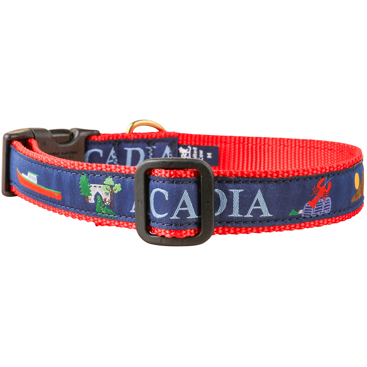 Crab Dog Collar  1.25 Inch by Belted Cow Company. Maine In Maine