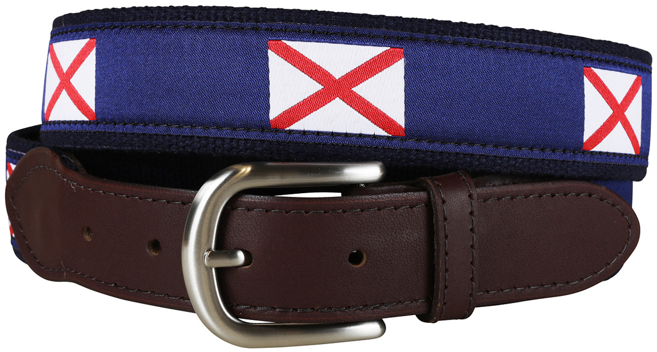 alabama leather belt