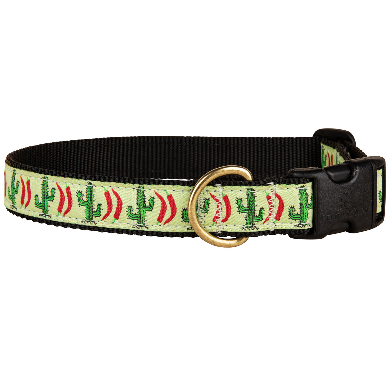 Chili Pepper Cactus Dog Collar  1 Inch by Belted Cow Company. Maine In  Maine