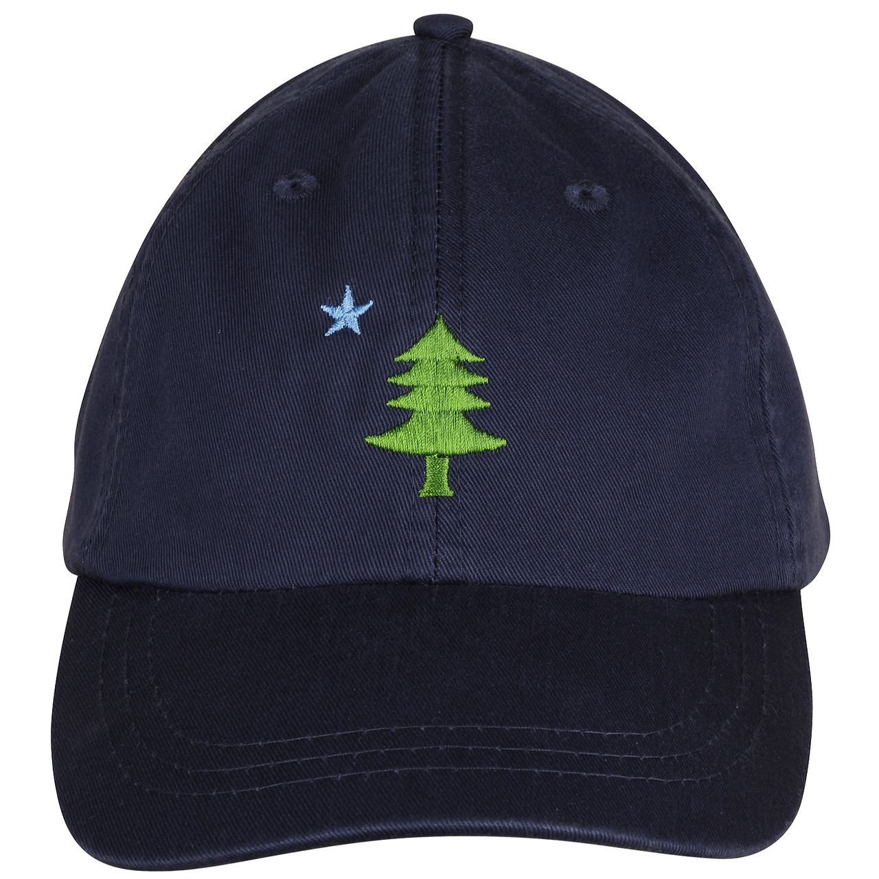 Heritage Pride Simple Pine Tree Nature Mens Embroidered Mesh Back