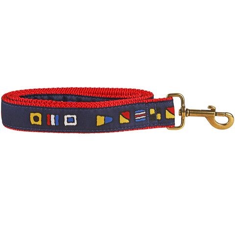 Pirate Flags Dog Leash  1.25 Inch by Belted Cow Company. Made in