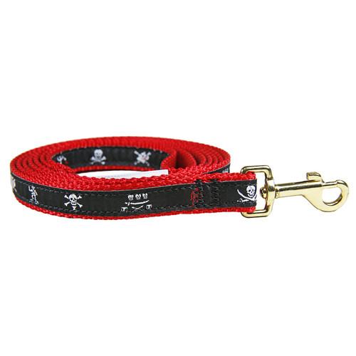 Pirate (Black) - Ribbon Dog Leash