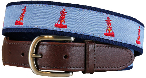 Bell Buoy Leather Tab Belt