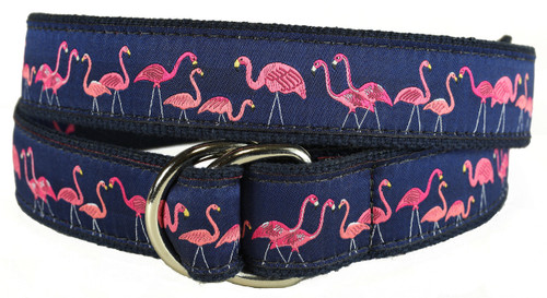 Yard Flamingos D-Ring Belt