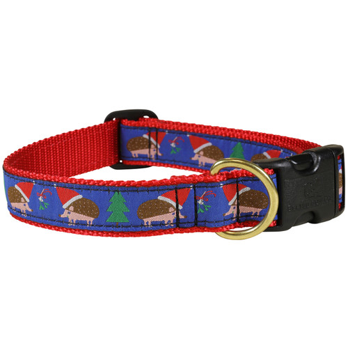 Holiday Hedgehog 1" Dog Collar