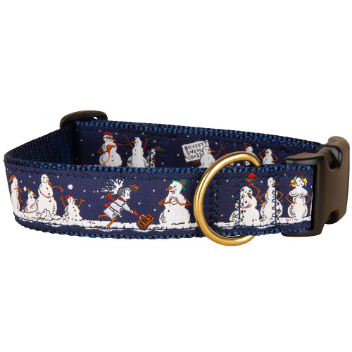 Naughty Snowmen Dog Collar