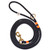 Maine Dock Line Dog Lead in Navy with Orange Trim