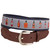 bourbon whiskey leather tab belt 