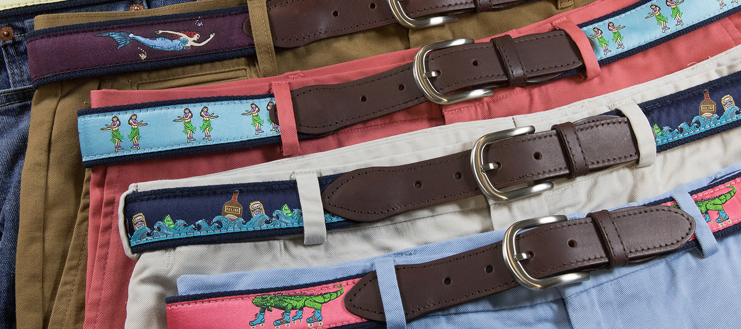 Stretch Webbing Belts  Belted Cow Company Made in Maine