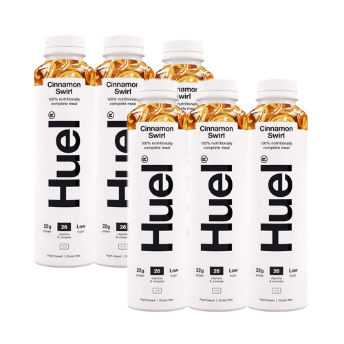 Huel Ready To Drink Complete Meal Cinammon Swirl Flavour 500ml x 6