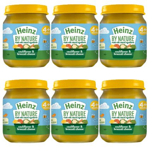 Heinz By Nature Cauliflower and Broccoli Cheese 120g jar X 6