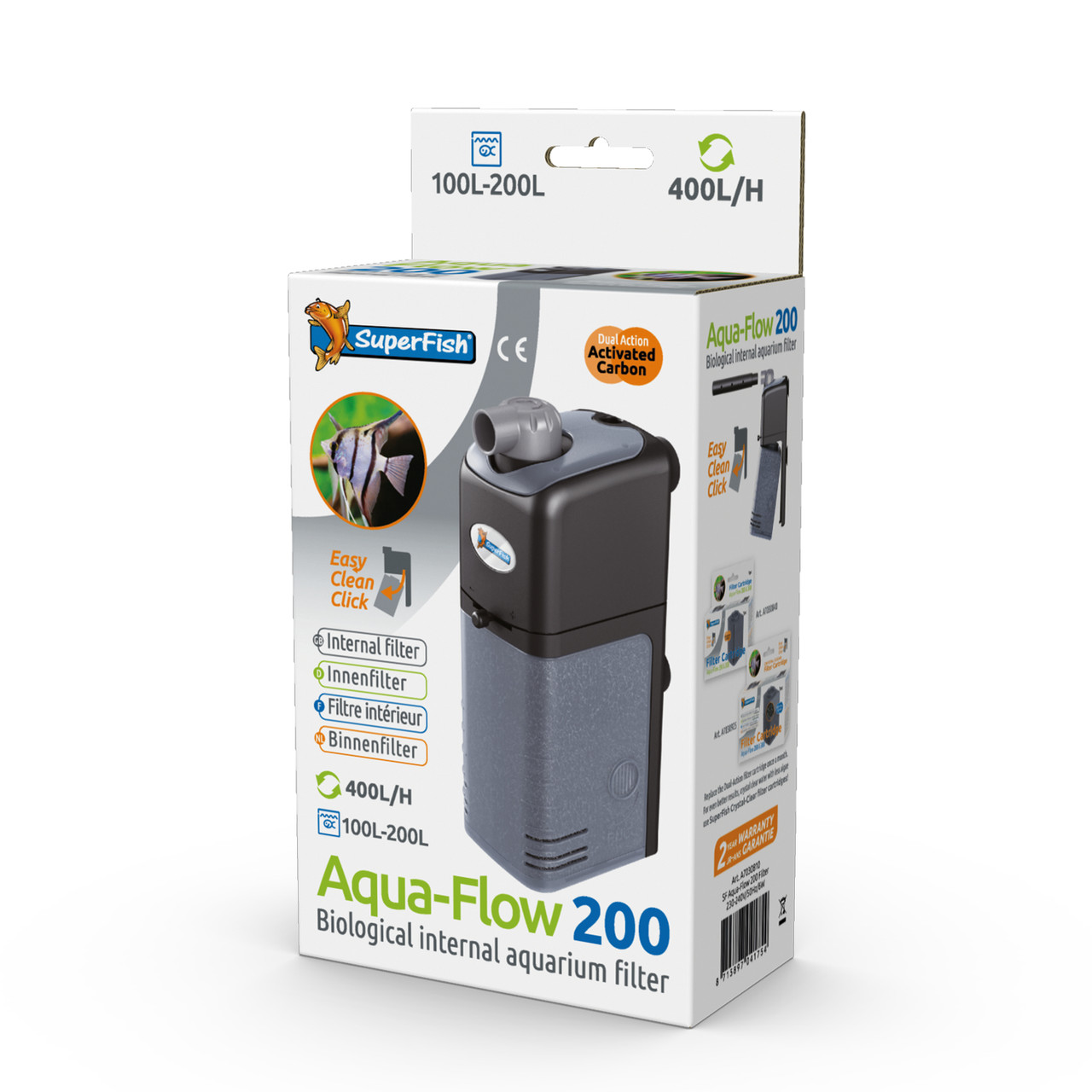 Superfish aquaflow 200 aquarium filter boxed