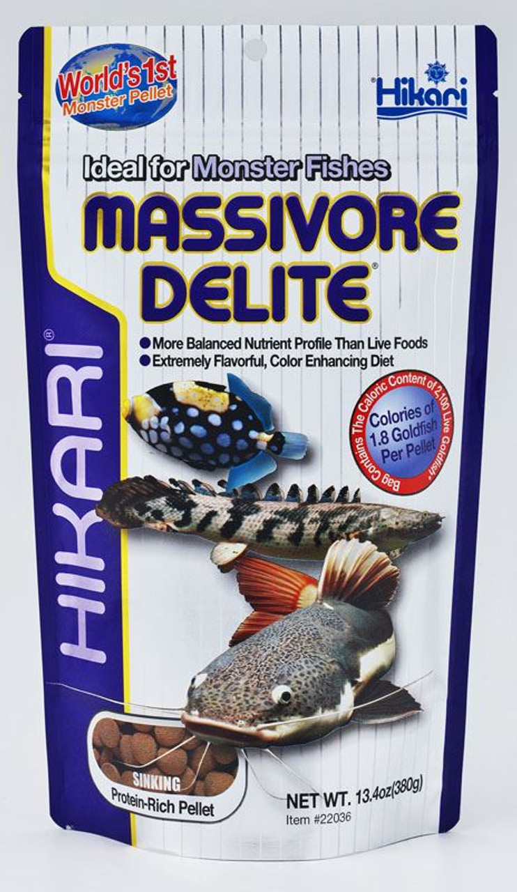 Hikari Tropical Massivore Delite 380g - Carnivore Sinking Pellet