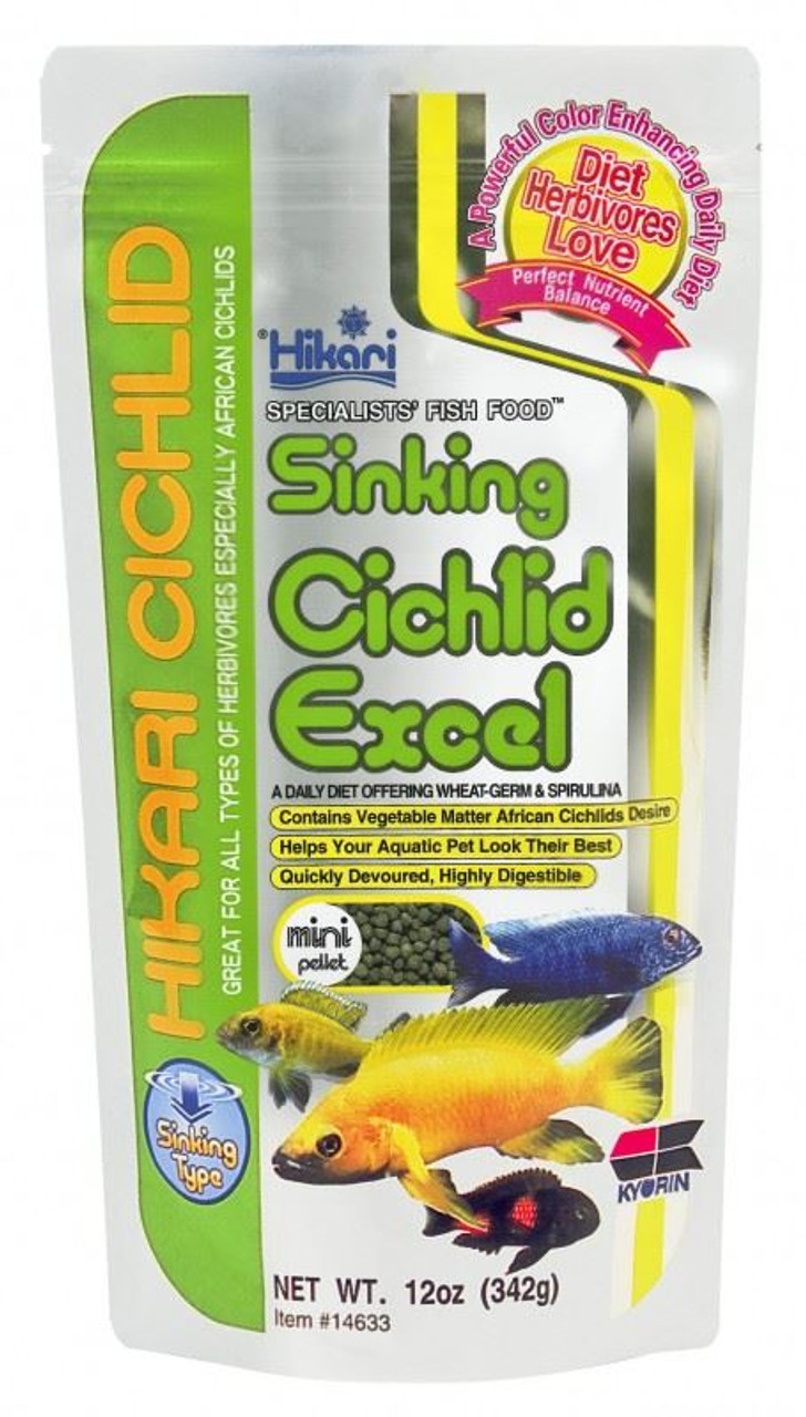 Hikari Cichlid Excel Sinking Mini Pellet 342g