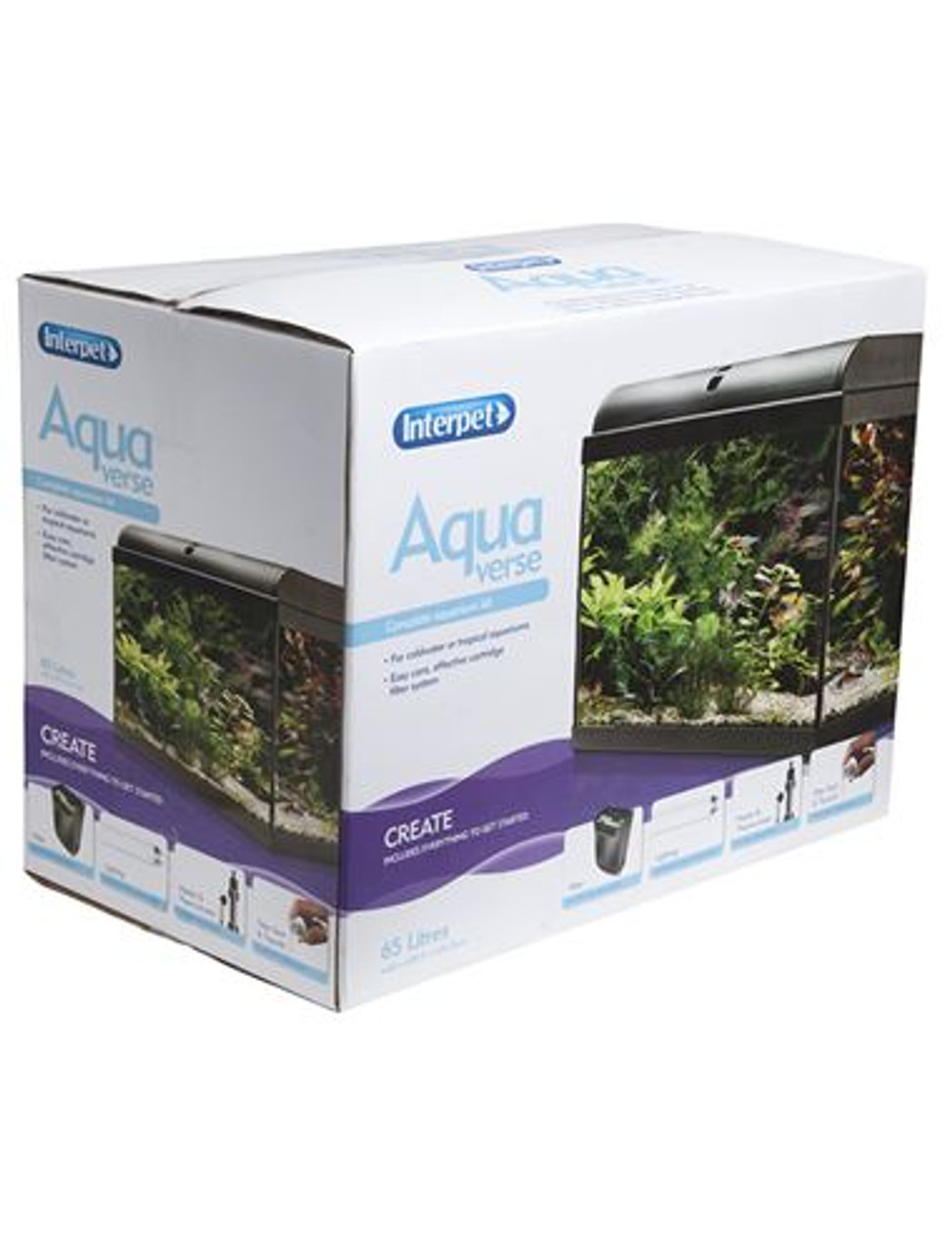 Interpet Aquaverse Aquarium 65 Litres Complete Set Up