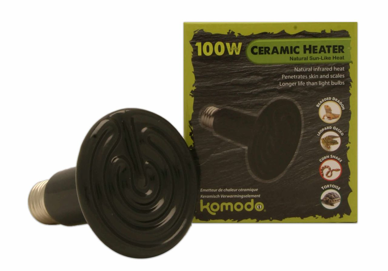 Komodo Ceramic Black Lamp 100w