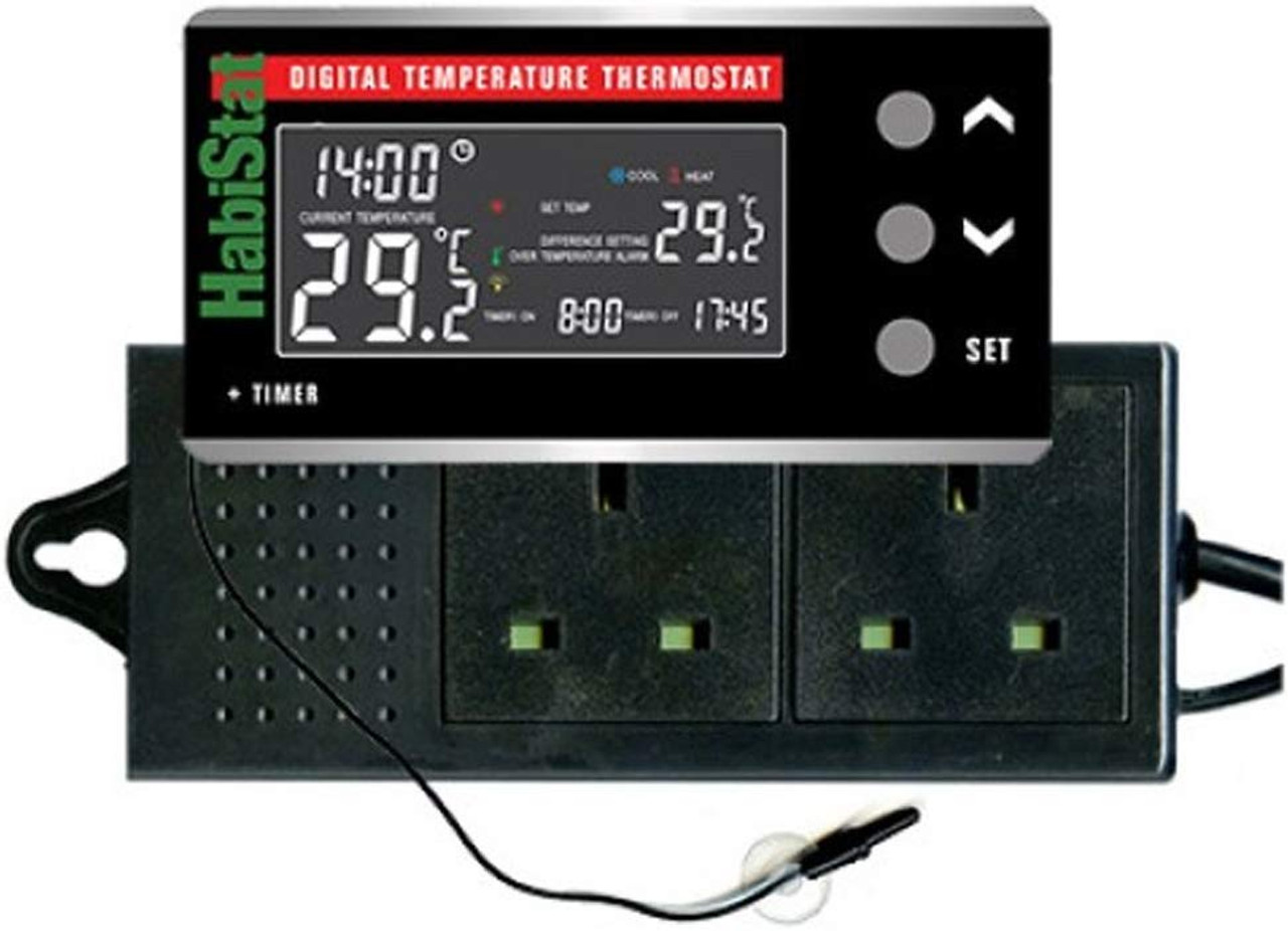 Habistat Digital Temperature Thermostat & Timer - HTDT