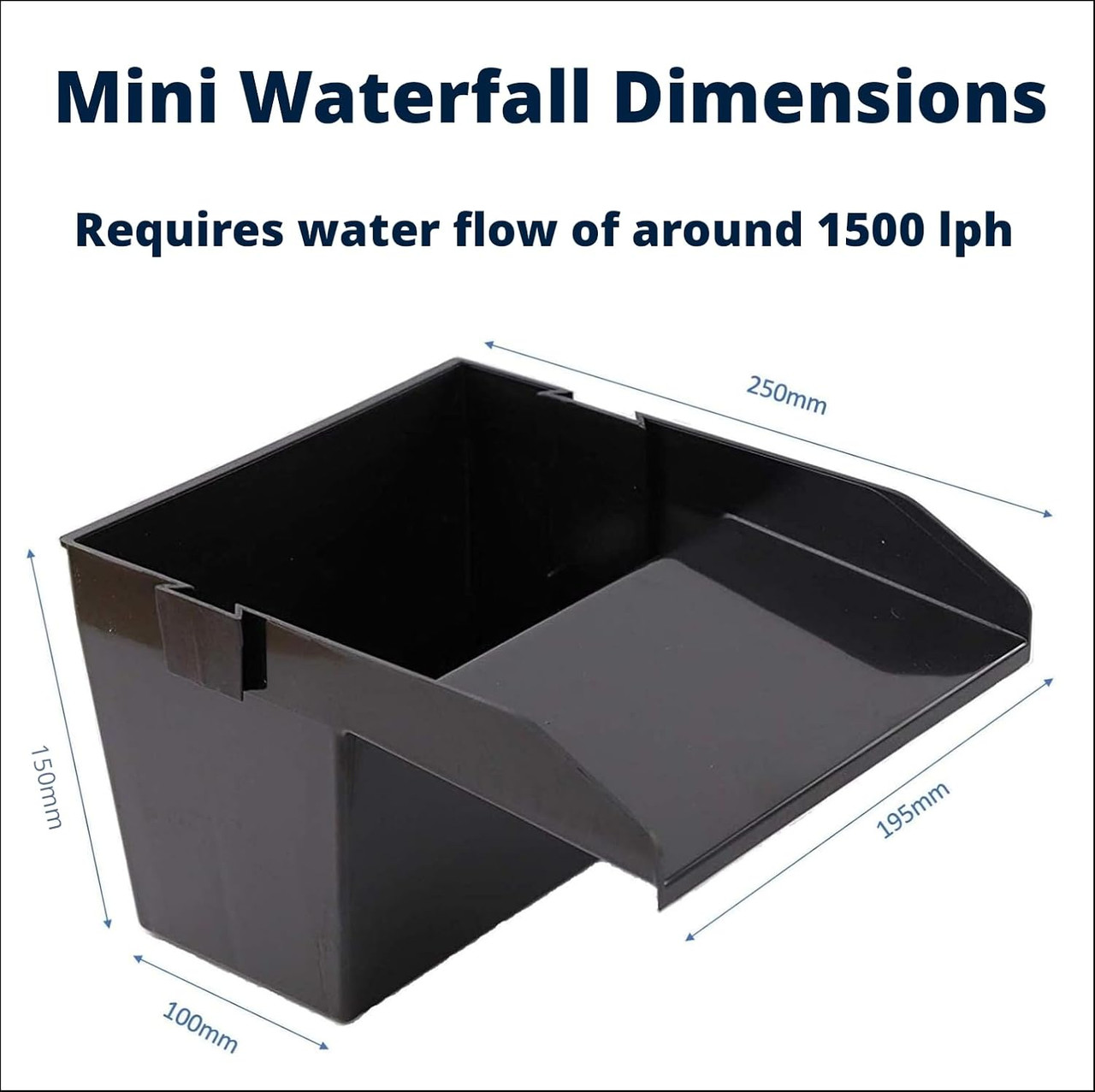 Pond Friend Mini Waterfall Filter Dimensions