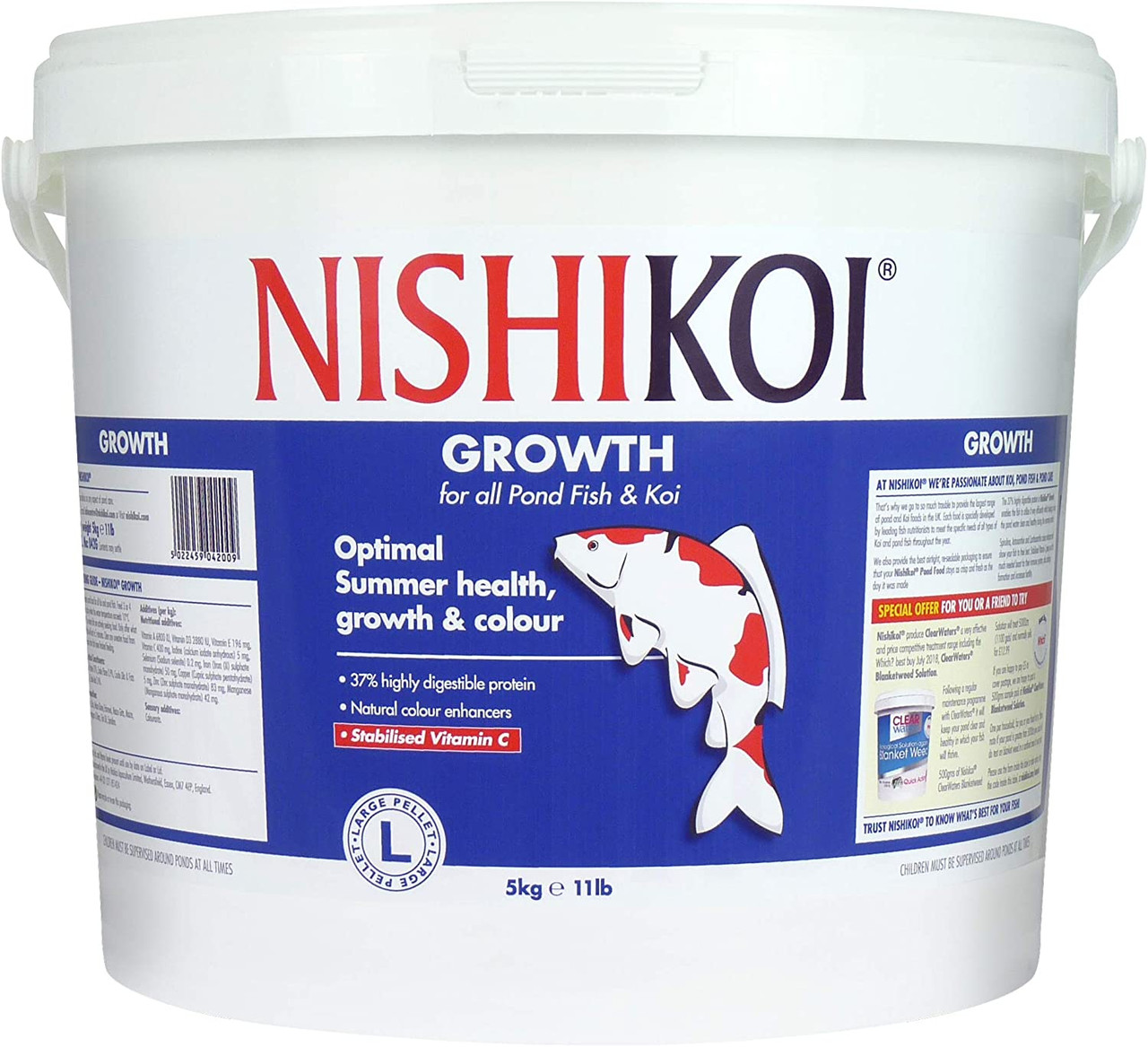 Nishikoi Growth 6mm Large 5kg