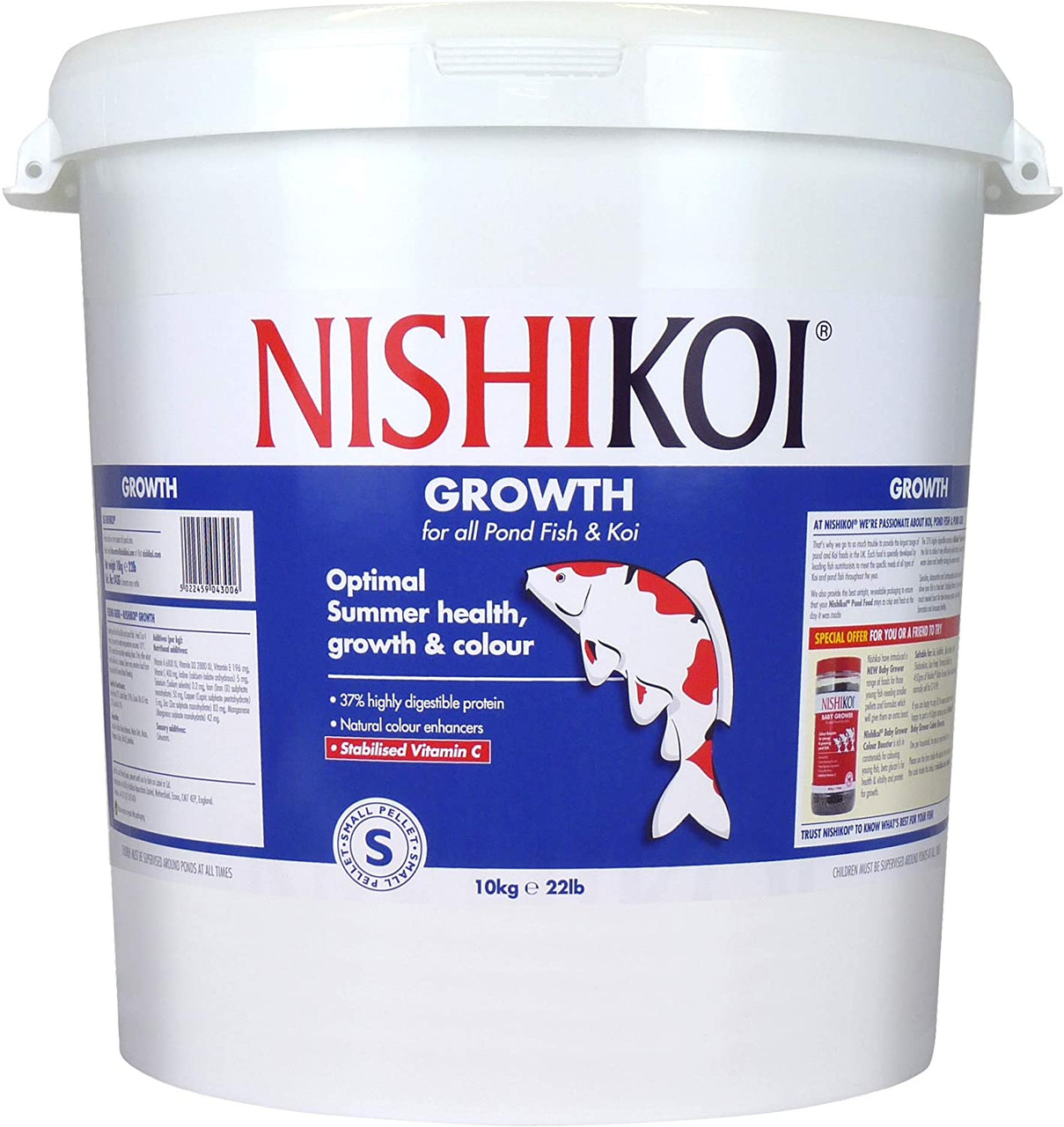 Nishikoi Growth 10Kg Small Pellet - 043G