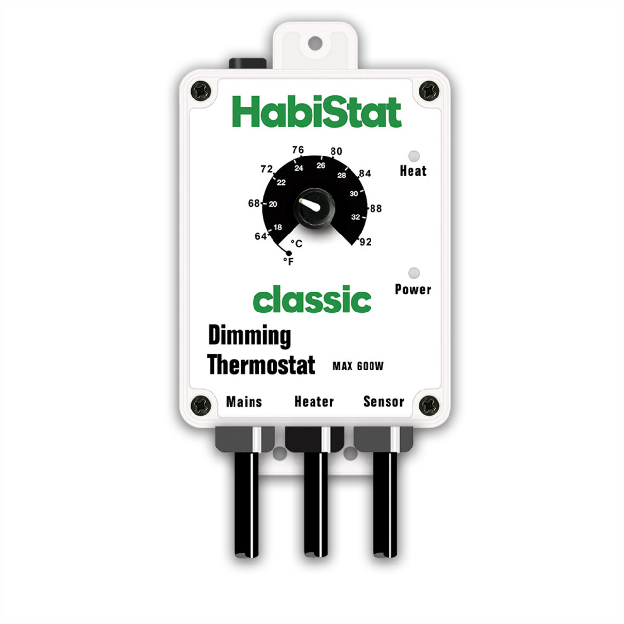 Habistat Dimming Thermostat Standard White - HTDW