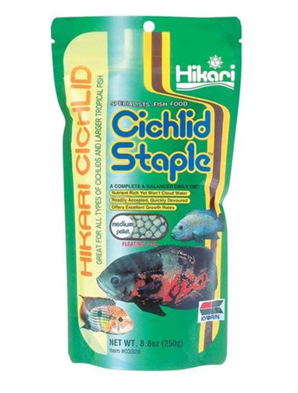 Hikari Cichlid Staple Medium Pellet 250g - Tropical Aquarium Fish Food