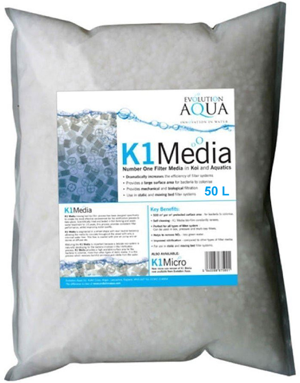 Evolution Aqua K1 Filter Media 50 Litre
