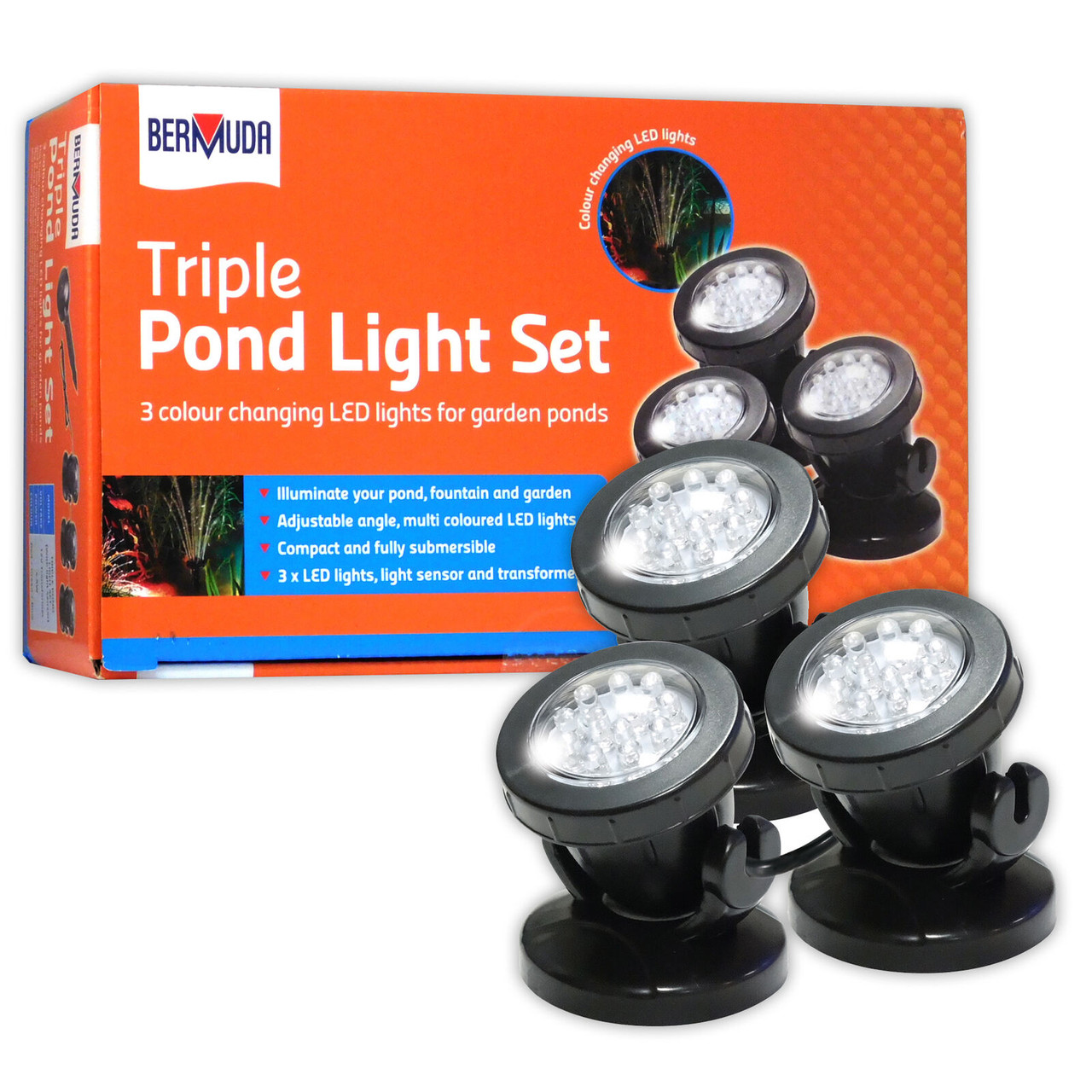 Bermuda Triple Pond LED 3 Light Set - BER0351
