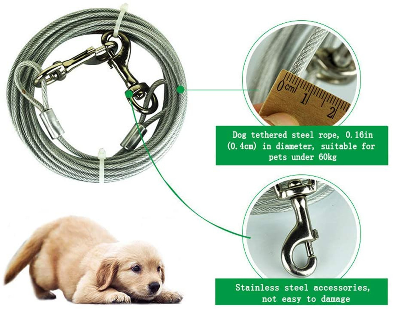 Petgear Dog Tie Out Cable & Stake (Bundle) - 12188