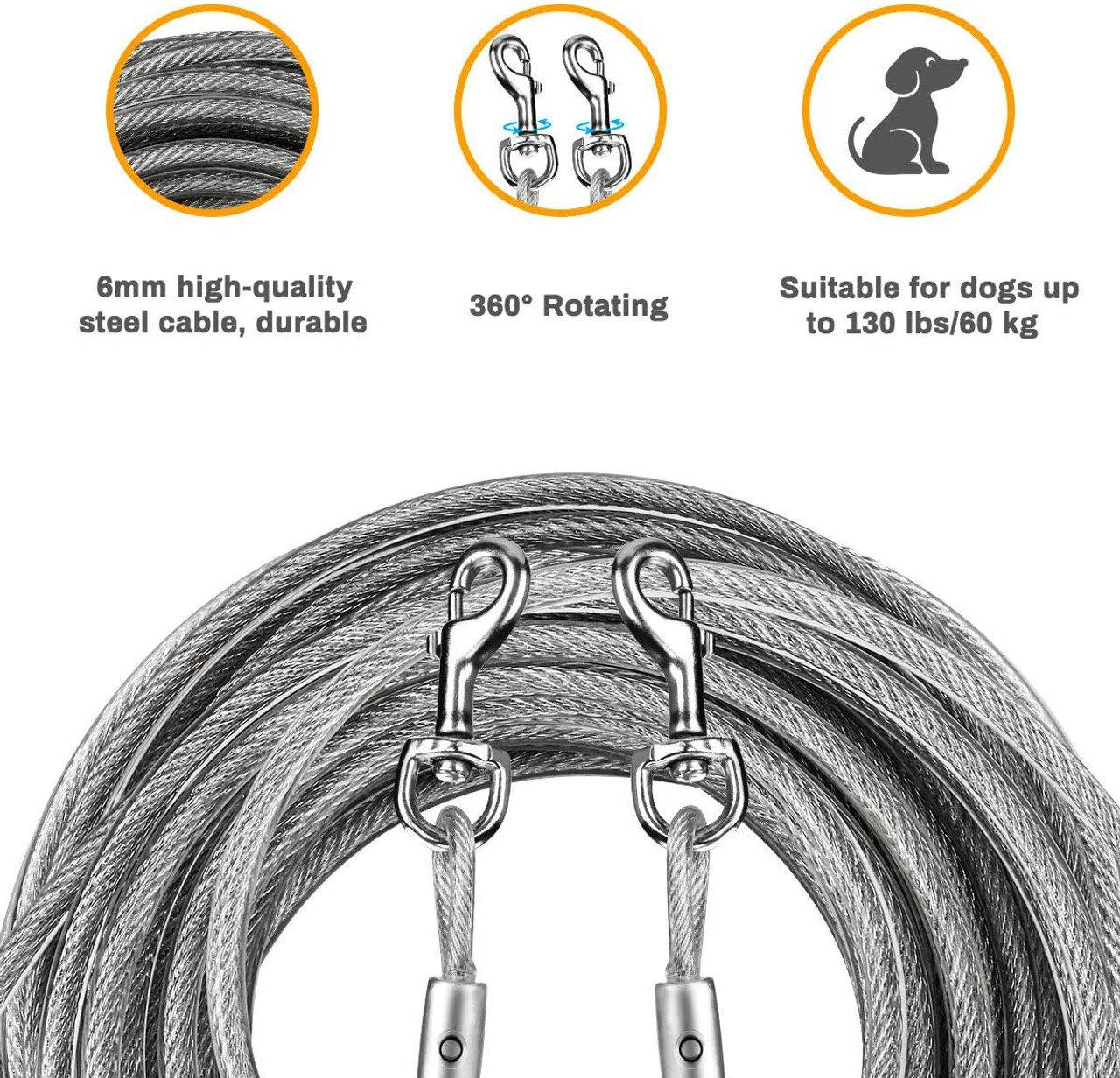 Petgear Dog Tie Out Cable & Stake (Bundle) - 12188