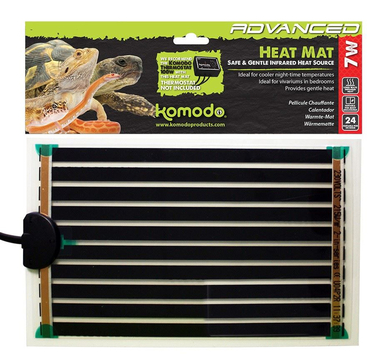 Komodo Advanced Heat Mat 7W - 140x270mm
